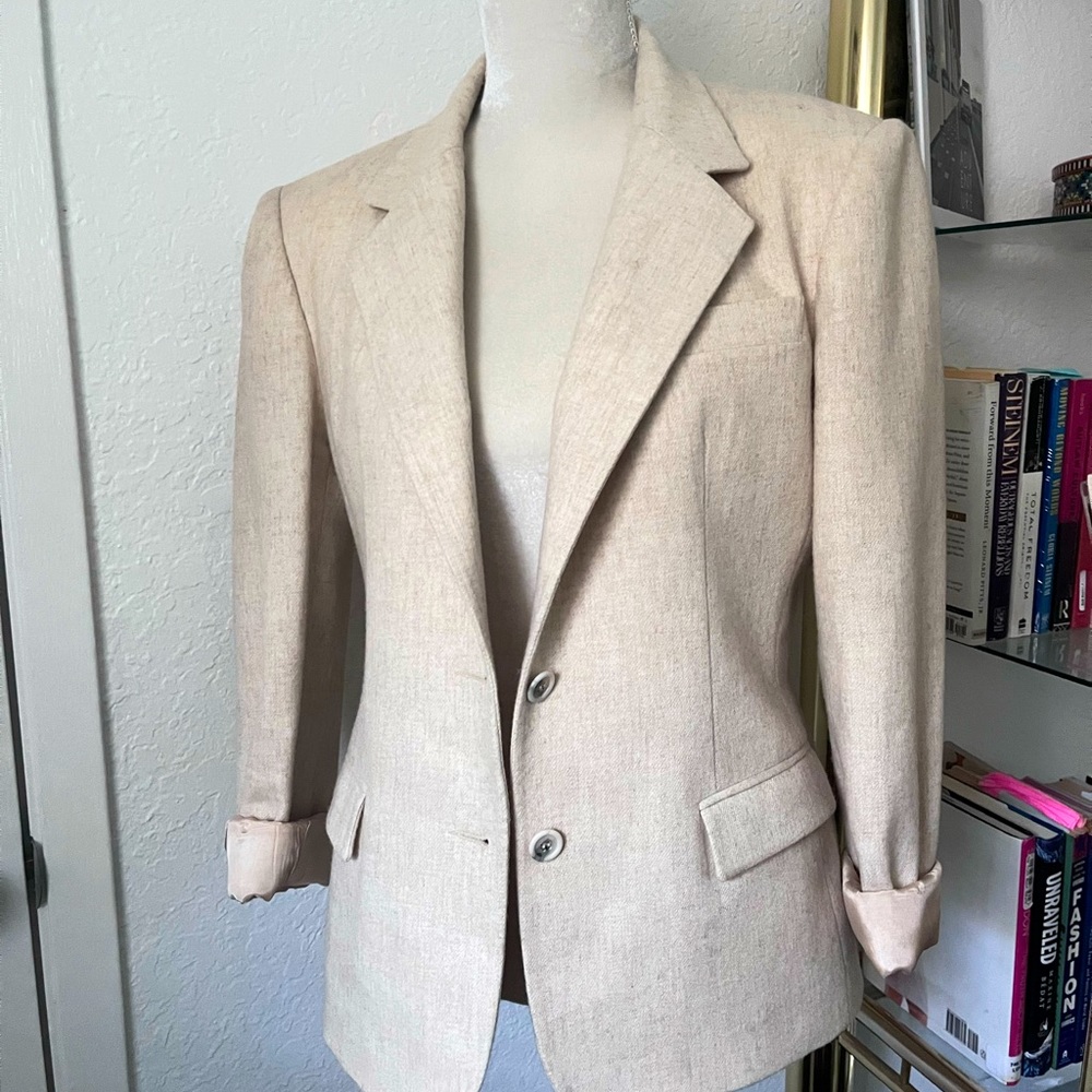 90s Wool and Silk Blazer